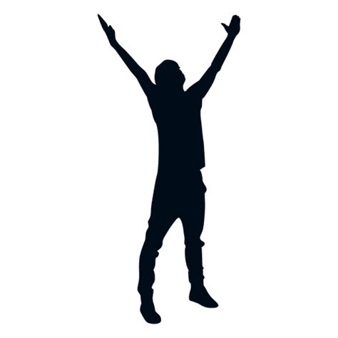 Man Praising Silhouette PNG & SVG Design For T-Shirts