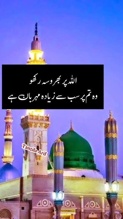 Allah Allah Par Bharosa Short Short Video Viral Islamic Short Tanzilaarif Youtube