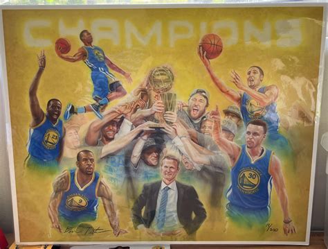 Warriors 2015 Championship Painting : r/warriors