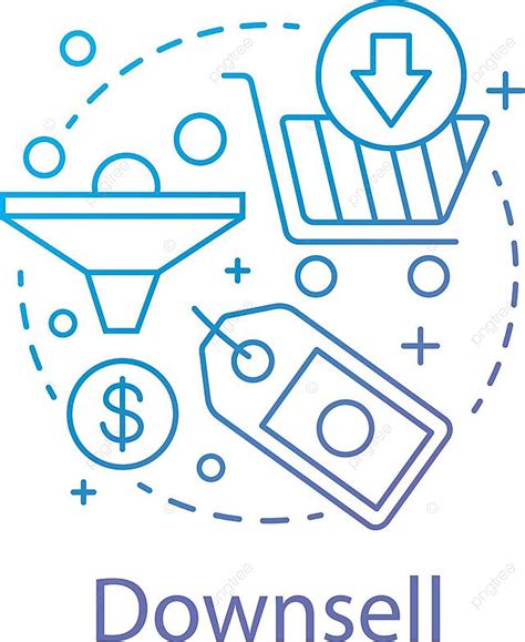 Downsell Concept Icon Threshold Graphic Summer Vector Threshold