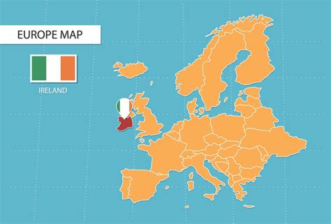 Ireland On A Europe Map