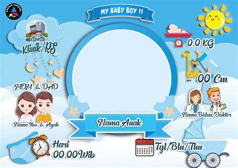 Cara Membuat Desain Biodata Bayi Dengan Menggunakan Adobe Photoshop 2020 Images