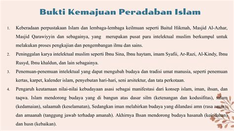 Kontribusi Islam Dalam Pengembangan Peradaban Dunia Kelompok Pptx