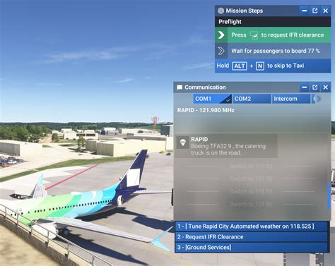 Career Mode Pax Transport 737 Missions Unable To Request Ifr Clearance
