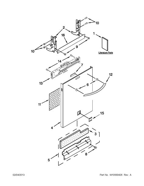 Kenmore Dishwasher Parts Diagram Model 66515791790 Dishwashe