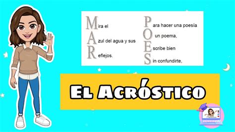 El Acróstico Características Función Estructura y Tipos YouTube