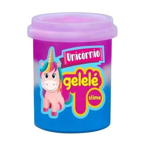 Slime Gelelé Unicórnio Cores Sortidas 152g Gelele Slime Amoeba