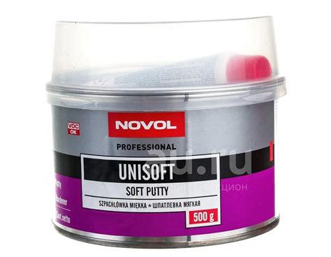 Шпатлевка Novol Unisoft мягкая наполняющая 500 грамм — купить в ...