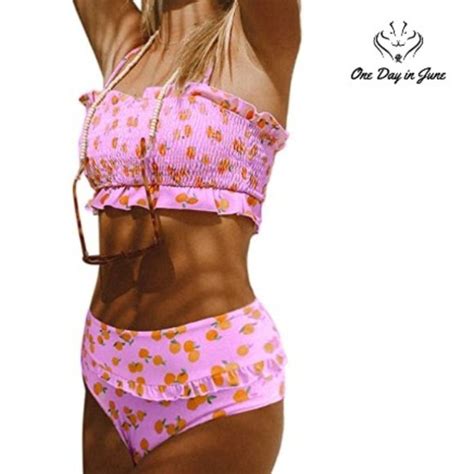 Aleumdr Swim Bandeau Off Shoulder High Waist Bikini Poshmark