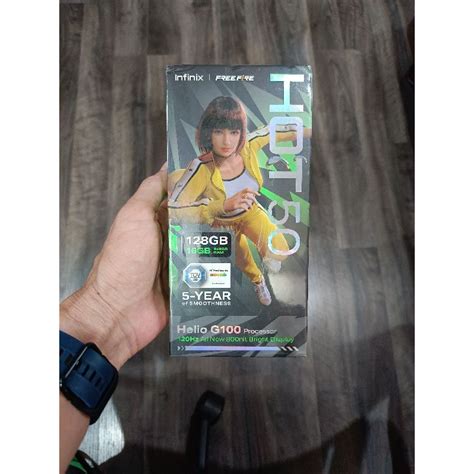Jual Infinix Hot 50 8 128 Gb Mulus Like New Lengkap Fullset Original Shopee Indonesia