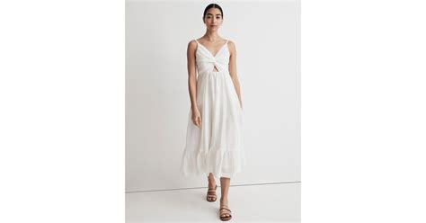 MW Sabina Musayev Olinda Midi Dress In White Lyst