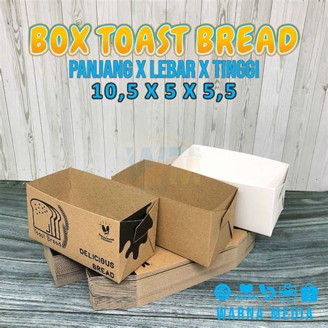 Jual Toast Box Bread Dus Roti Panggang Box Roti Bakar Mini Kemasan Tray