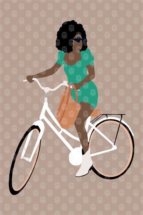 Archade A Woman Riding A Bike With Three Wheels Vector Drawings