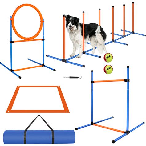 Snapklik.com : JMMPOO Dog Agility Training Equipment, 72-Piece Obstacle