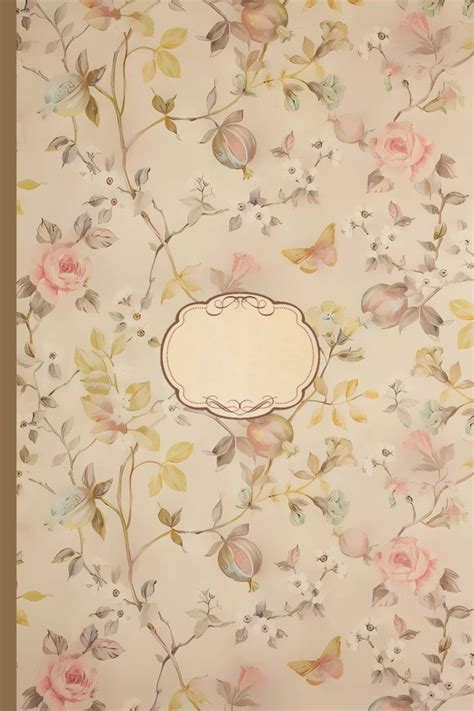 Aesthetic Floral Ruled Journal Vintage Cottagecore Coquette Notebook