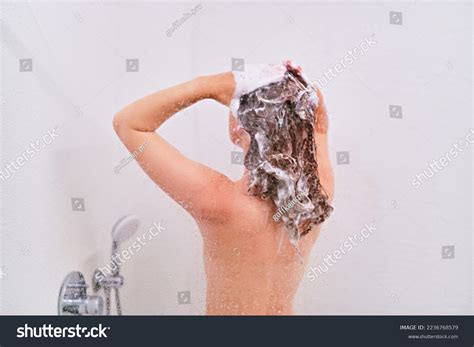 Naked Woman Taking Shower Home Stock Photo Shutterstock
