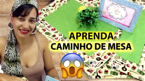 Aprenda Fazer Um Caminho De Mesa A Menina Do Pano YouTube