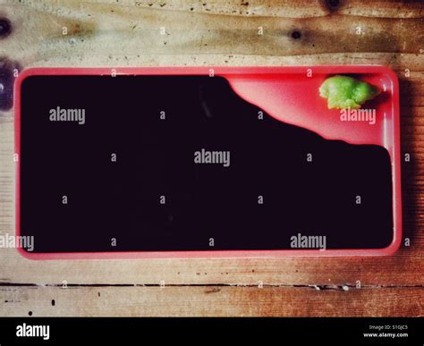 Soy Sauce And Wasabi In A Modern Dish Stock Photo Alamy