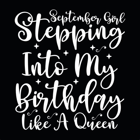 September Birthday t-shirt design 27472539 Vector Art at Vecteezy