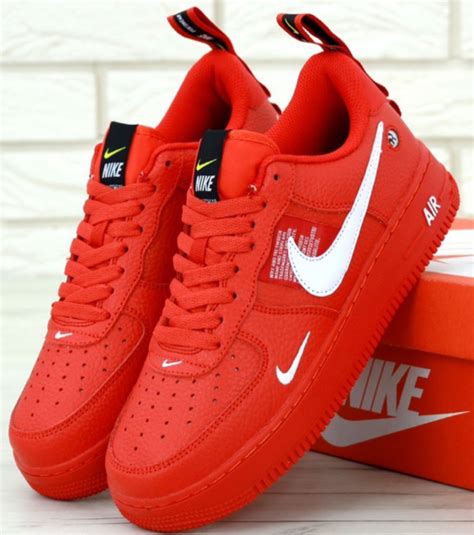 Мужские кроссовки Nike Air Force 1 low красные, цена 1 290 грн., купить ...