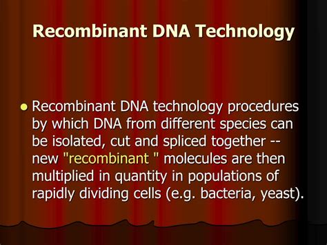 Ppt Recombinant Dna Technology Powerpoint Presentation Free Download