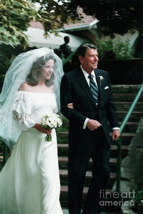 Ronald Reagan With Patti Davis By Bettmann