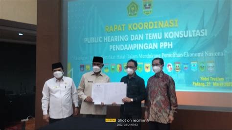 Bpjph Pemprov Sumbar Siapkan Sertifikasi Halal Gratis Bagi Pelaku Umk