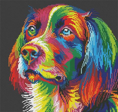 Мои схемы | Cross stitch, Rainbow dog, Cross stitch animals