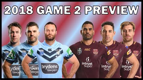 Nsw Vs Qld 2018 Game 2 Preview Youtube