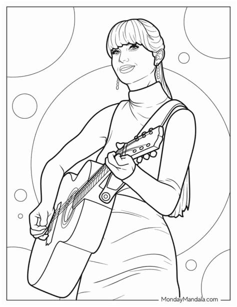 40 Taylor Swift Coloring Pages Free Pdf Printables