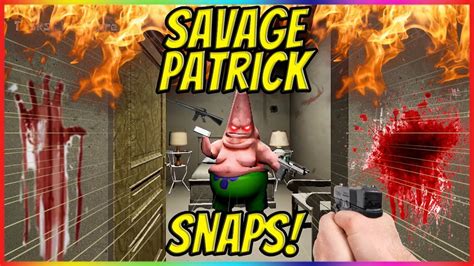 Savage Patrick Snaps SpongeBob Horror Game YouTube