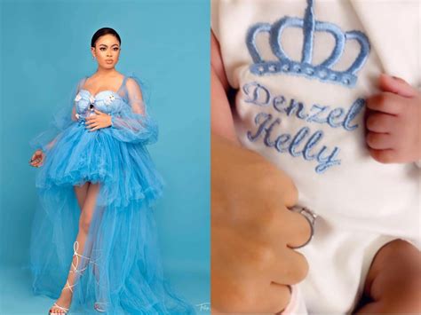 Here’s a First Look at Nina's Baby Denzel Kelechukwu | BellaNaija