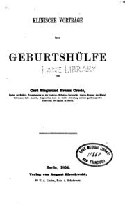 Klinische Vortr Ge Ber Geburtsh Lfe Karl Siegmund Franz Cred Free