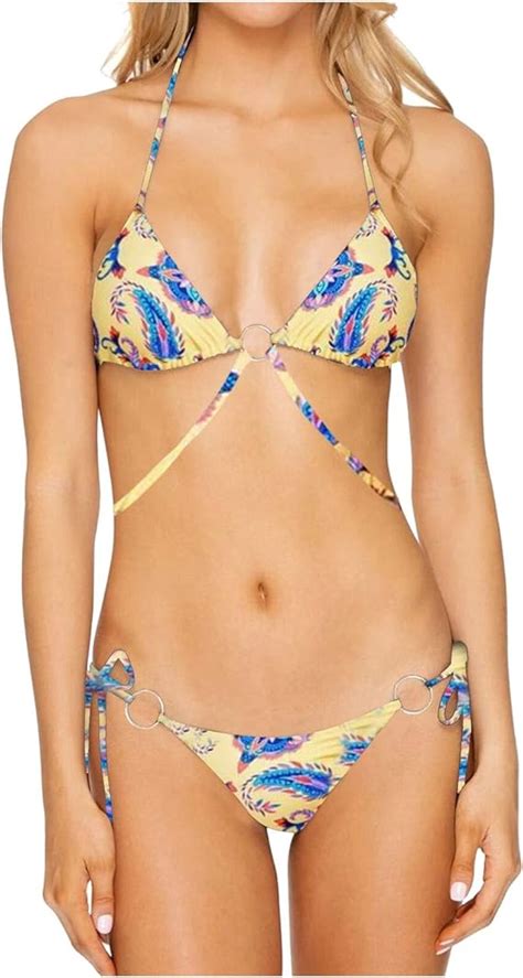 Bikinis Mujer Micro Brasile O Bikini Push Up Trajes De Ba O Para Mujer Tanga De Cintura Alta