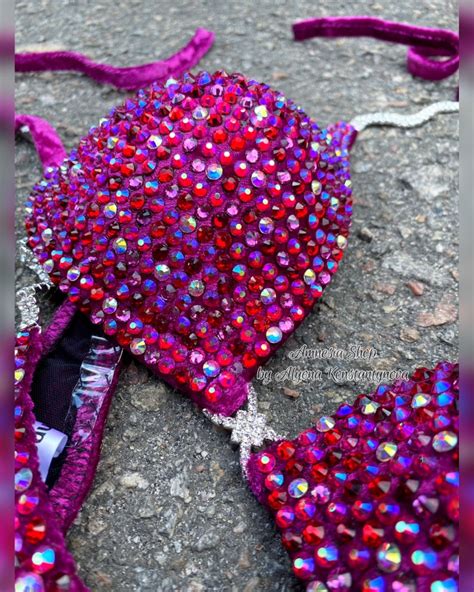 Pink Competition Bikini Competition Set Figure Bikini Etsy