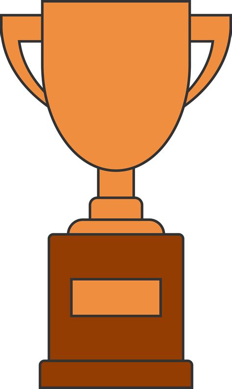 Award Trophy Goblet Bronze Cup In Flat Design 21970138 Png