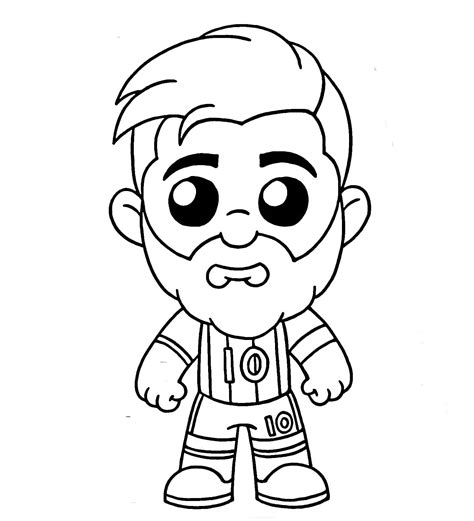 Dibujos de Lionel Messi para colorear e imprimir – ColoringLib