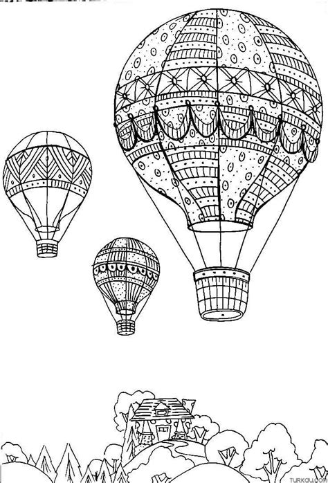 Basic Three Hot Air Balloons Coloring Page Download Print Or Color