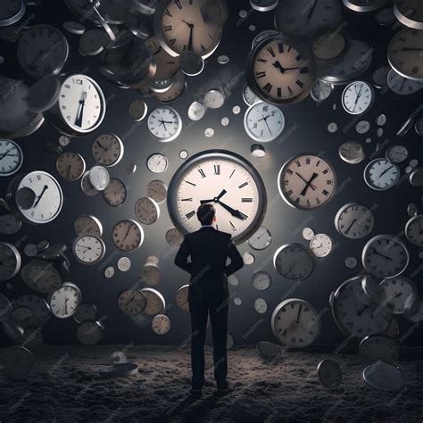 Premium AI Image | Photo Surreal art time management Schedule