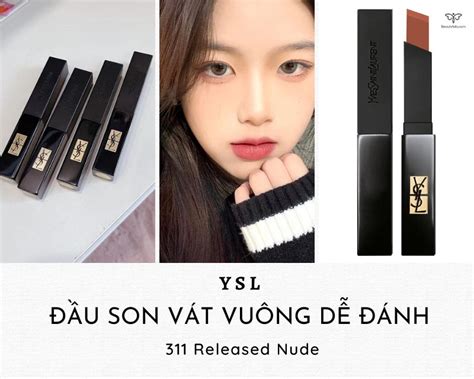 Son YSL Slim 311 Released Nude Slim Velvet Màu Hồng Khô