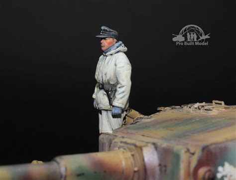 Winter German Tank Crew Wwii Pro Built Model Ebay