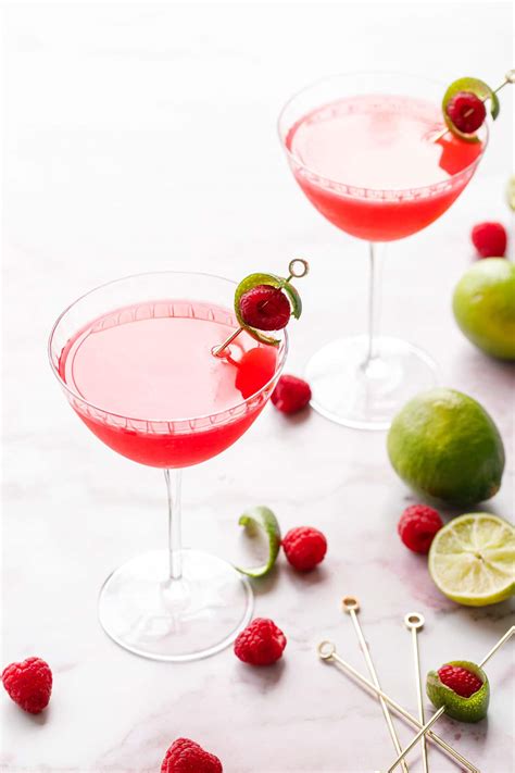 Raspberry Lime Gin Sour Love And Olive Oil