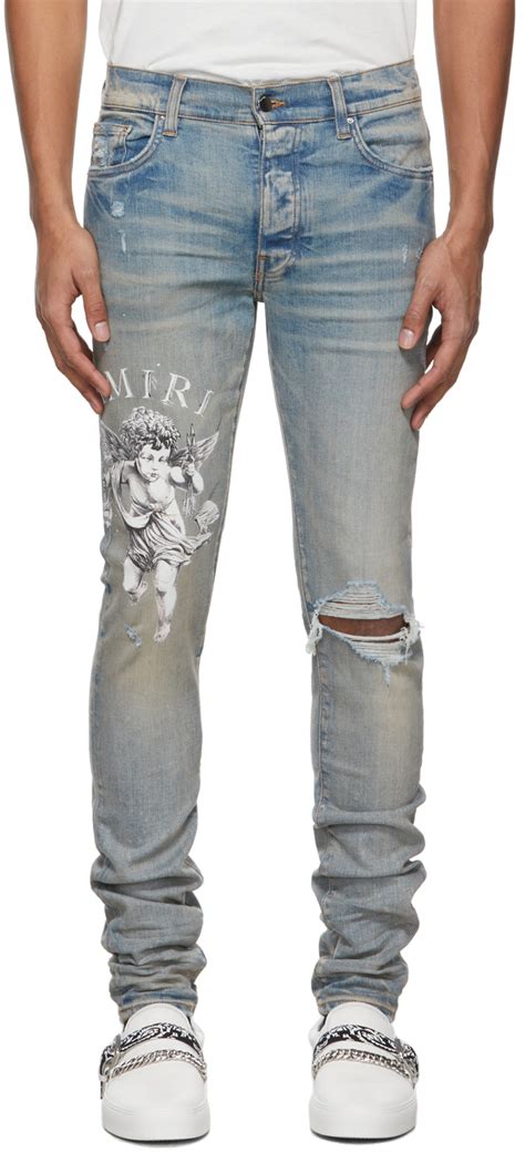 Amiri Blue Cherub Jeans Amiri