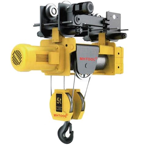 Ton European Electric Steel Cable Hoist With Electric Trolley To