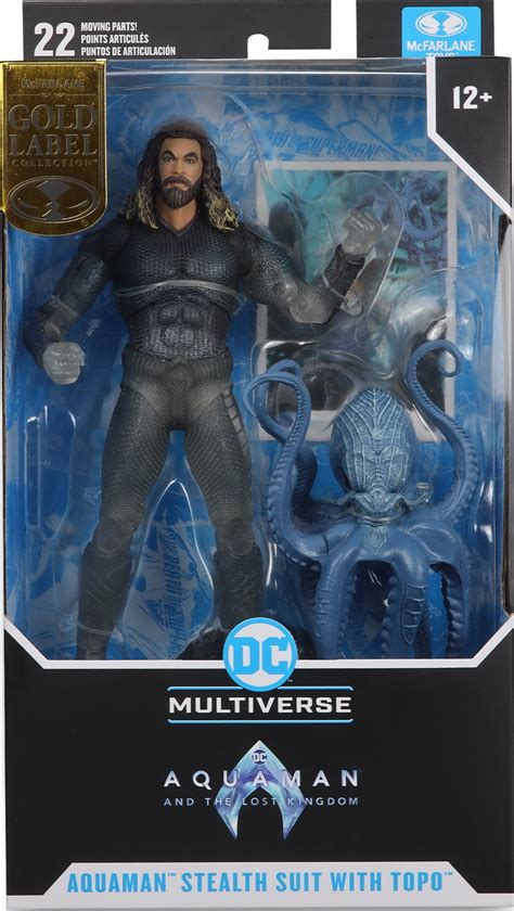 Dc Multiverse Aquaman Stealth Suit With Topo Gold Label The Lost