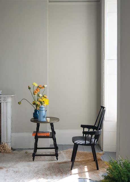 A Living Room Painted In Drop Cloth No By Farrow Ball