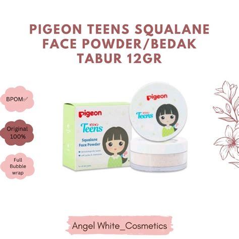 Jual Original Pigeon Teens Squalane Face Powder Bedak Tabur Gr