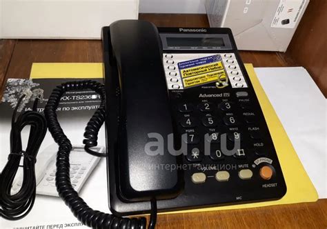 Телефон проводной Panasonic KX-TS2365RUB, отлич. состояние, шнур ...