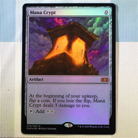 Mana Crypt Xm Double Masters Foil Mtg Proxy Cards