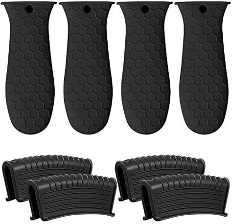 Amazon Pcs Silicone Hot Handle Holder Potholder For Cast Iron Skillets Non Slip Rubber